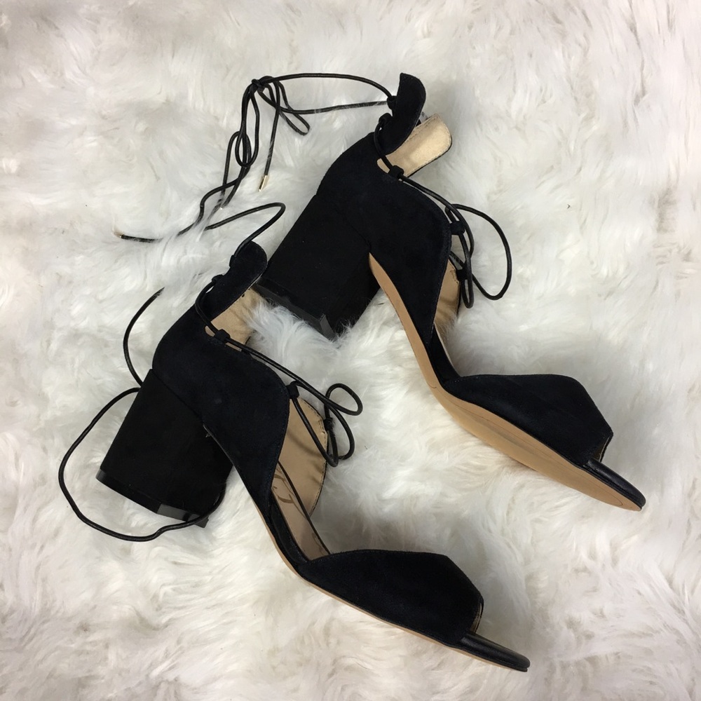 Sam Edelman Serene Block Heel Lace Up Sandals - Picture 4 of 8